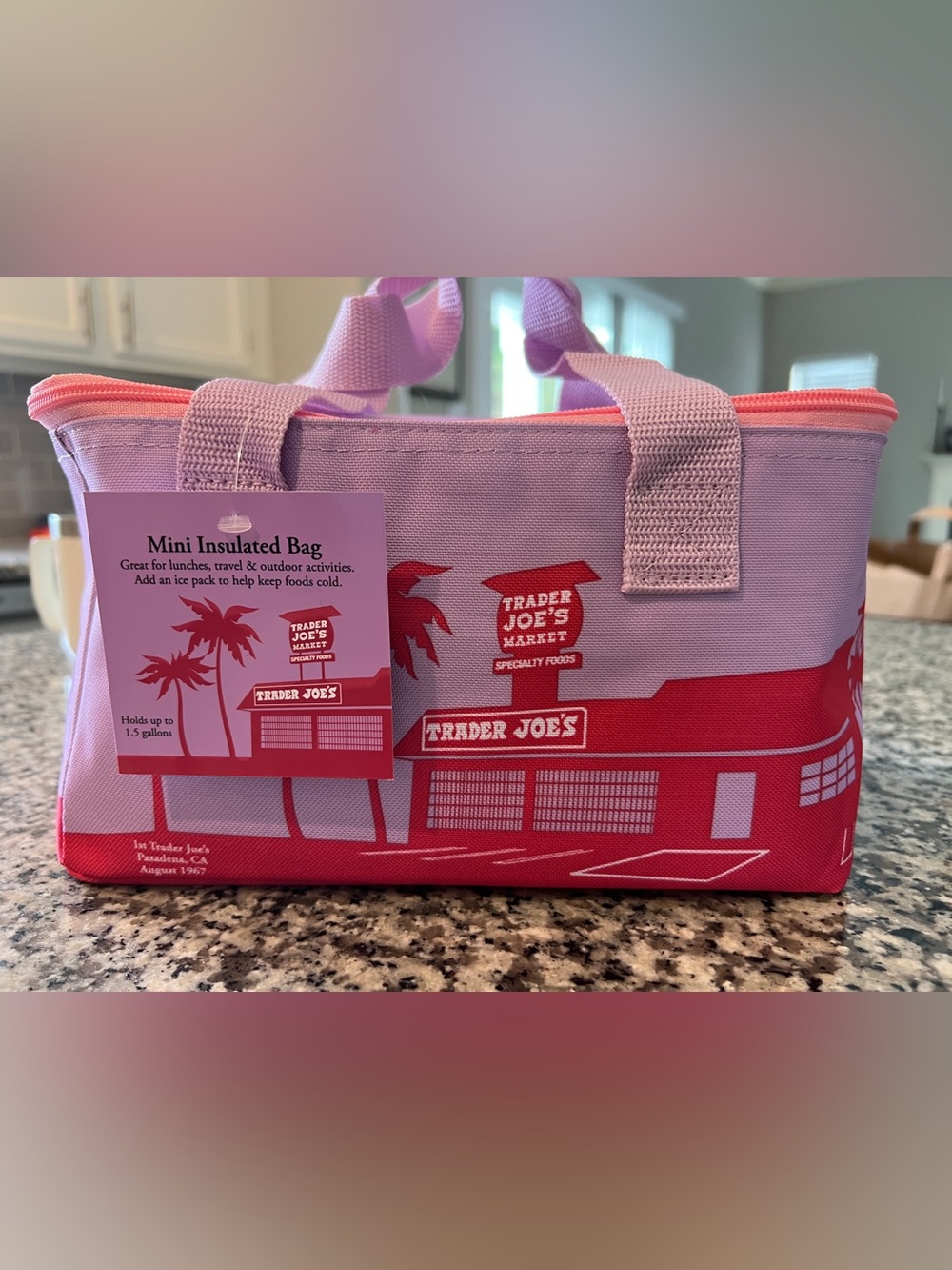 Trader Joe's 2026 Purple Lilac Mini Cooler, insulated cooler tote NWT